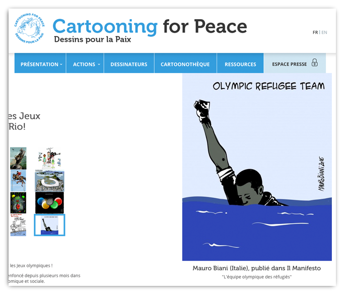 rifugiati-olimpiadi-cartooning-for-peace
